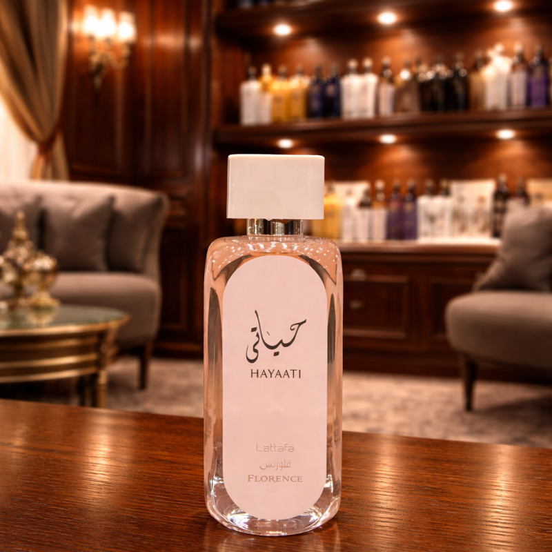 ادکلن زنانه لطافه مدل حیاتی فلورنس 100میل Lattafa Hayaati Florence