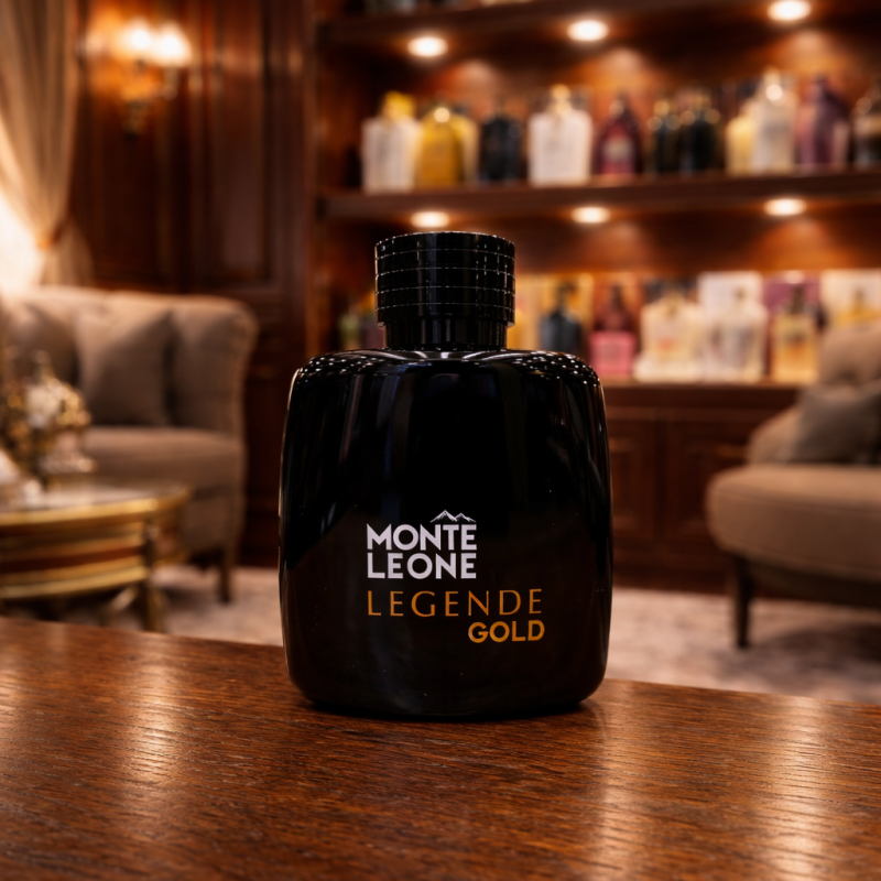 ادکلن مردانه مونت بلنک لجند ادو پرفیوم فراگرنس ورد مونت لئون لجند گلد 100میل (Fragrance World Mont Blanc Legend Eau de Parfum)