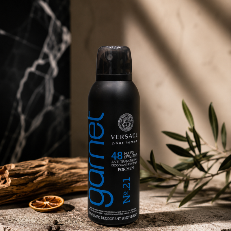 اسپری دئودورانت مردانه گارنت رایحه ورساچه POUR HOMME حجم 200 میل