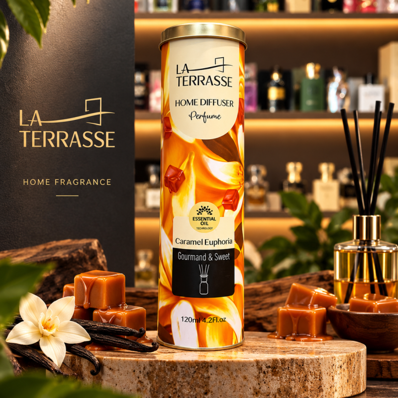 خوشبو کننده هوا لاتراس مدل Caramel Euphoria حجم 120 میلی