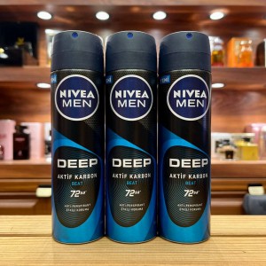 اسپری ضد تعریق مردانه نیوا48ساعته deep aktif karbon beat