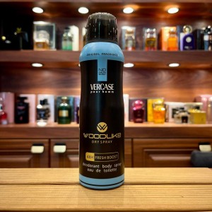اسپری بدن وود لایک ورساچه پور هوم woodlike vercase pour homm حجم ۲۰۰ میل