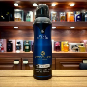 اسپری  بدن وودلایک مدل بلو شنل  حجم 200 میBlue ChaneilWOODLIKE