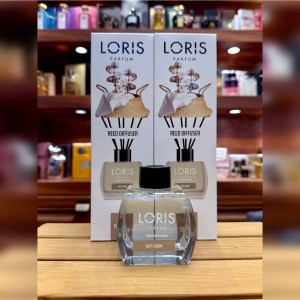 خوشبو کننده هوا لوریس LORIS رایحه سافت لنین Soft Linen پارچه کتان پنبه حجم 120ml