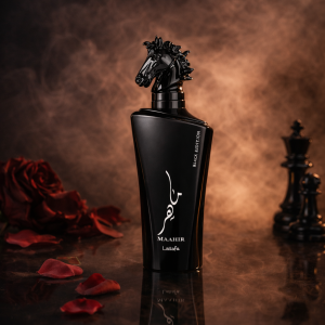 ادکلن  مردانه لطافه مدل ماهر مشکی رایحه لالیک انکرنویر100میل MAAHIR BLACK