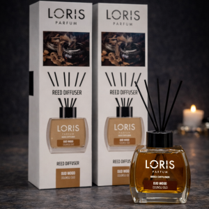 خوشبو کننده هوا لوریس LORIS رایحه عود وود Oud Wood چوب عود حجم 120ml