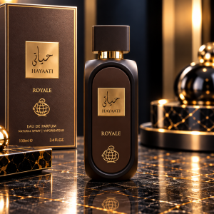 ادکلن فراگرنس ورد مدل حیاتی رویال رایحه موصوف عربی 100میل Fragrance World hayaati Royale