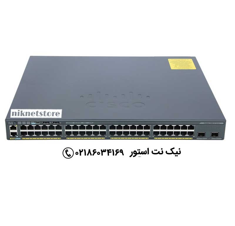 سوئیچ 48 پورت سیسکو مدل WS-C2960X-48FPS-L