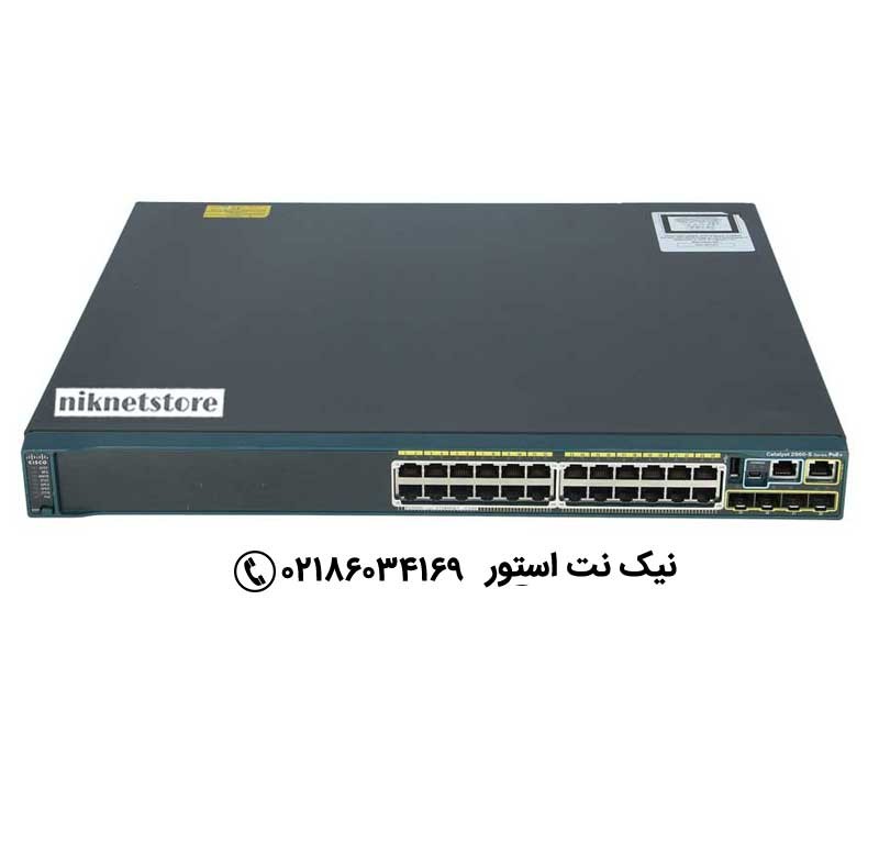 سوییچ 24 پورت POE سیسکو مدل WS-C2960S-24PS-L