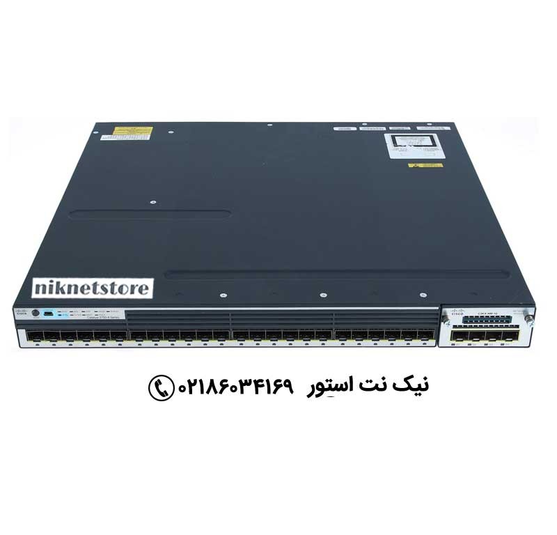 سوئیچ شبکه 24 پورت سیسکو مدل WS-C3750X-24S-S