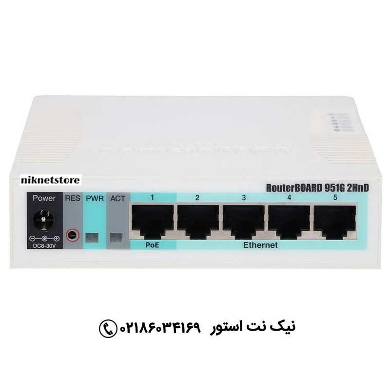 روتر بی سیم میکروتیک مدل RB951G-2HnD