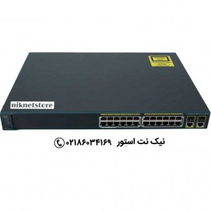سوییچ 24 پورت POE سیسکو مدل WS-C2960-24PC-L