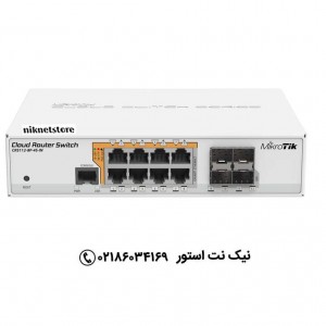 سوئیچ روتر میکروتیک مدل CRS112-8P-4S-IN