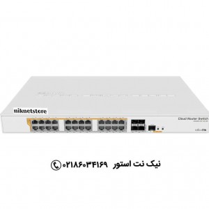 سوئیچ روتر میکروتیک مدل CRS328-24P-4S+RM