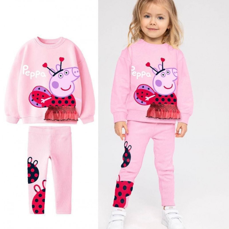 ست پپا صورتی قرمز زارا - ترک