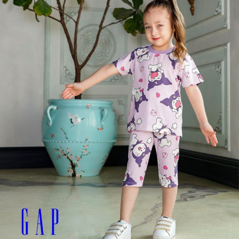 ست تاپ شلوارک گپ طرح کرومی