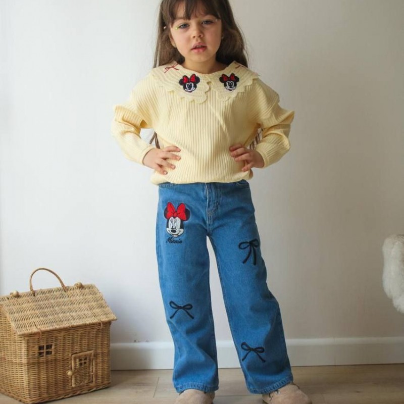 ست بلوز و شلوار جین مینی موس