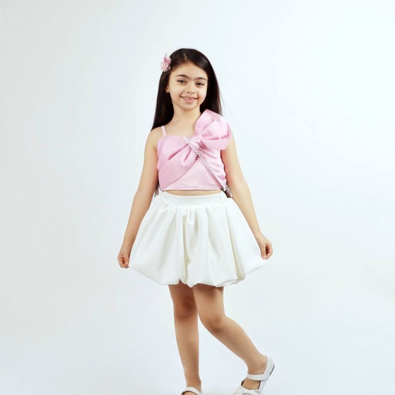 دامن پفی مازراتی رنگ سفید