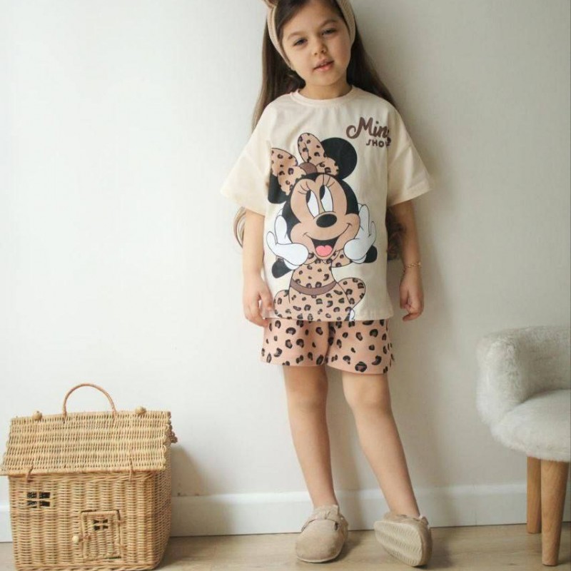 تیشرت شلوارک میکی پلنگی ترک