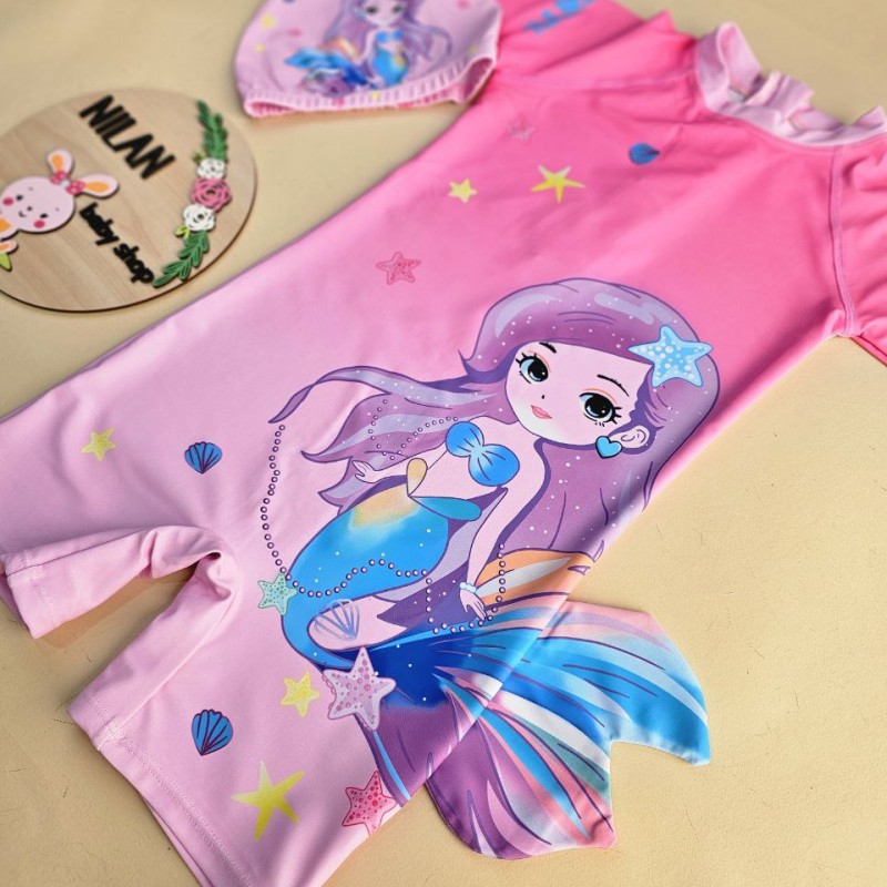 مایو پری پادار به همراه کلاه 