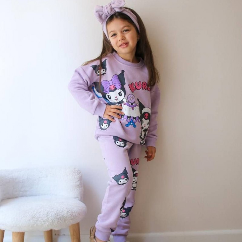 ست بلوز شلوار کرومی بنفش