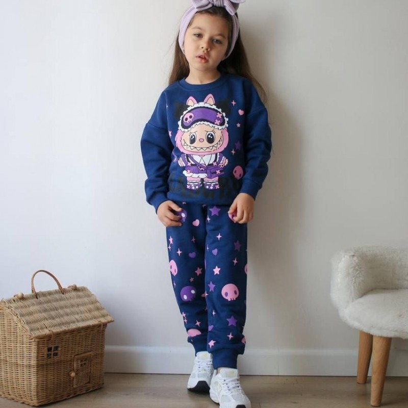 ست بلوز شلوار لبوبو ( طرح تکی )