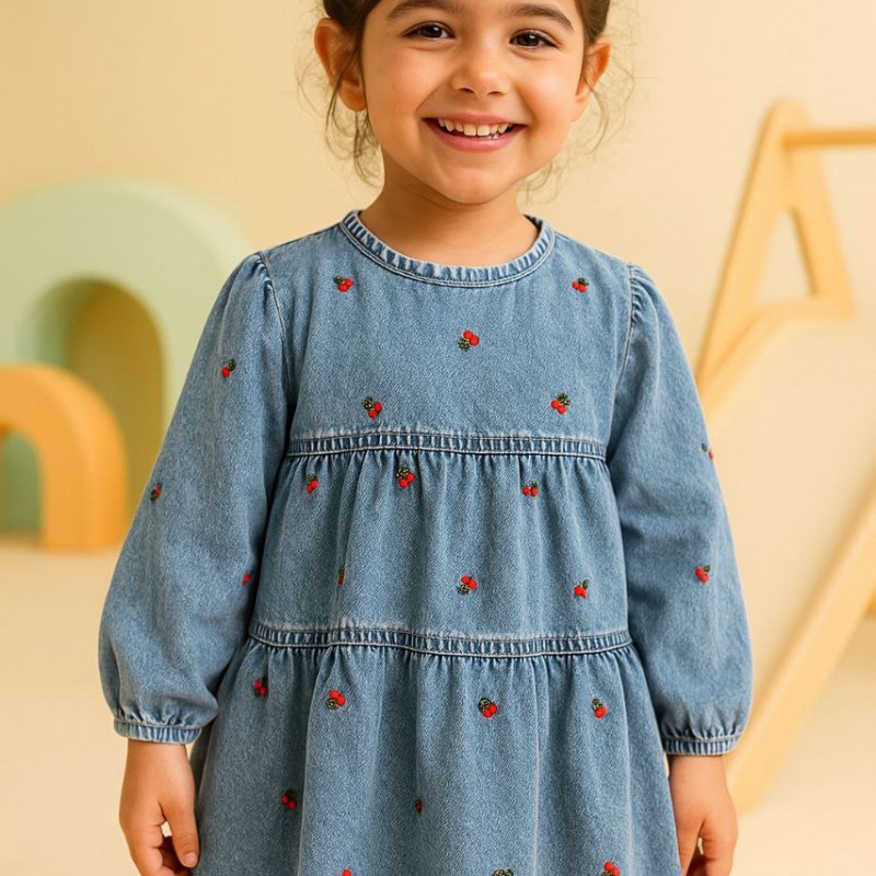 پیراهن جین آلبالو