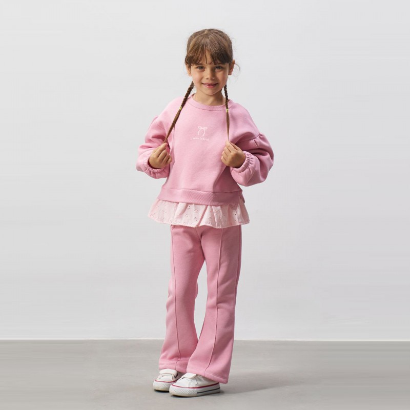 ست بلوز و شلوار دمپا صورتی ( کرک دار ) ترک