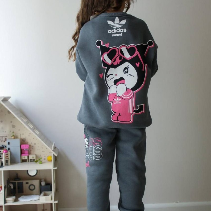 ست دو تیکه ترک کرک دار طرح کرومی آدیداس