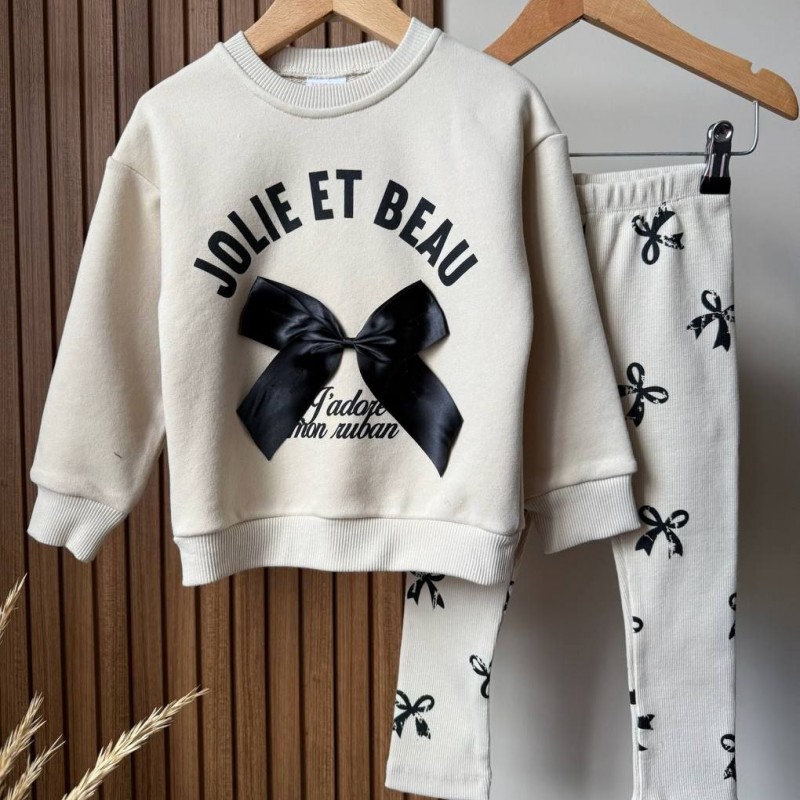 ست پاپیونی شلوار کبریتی