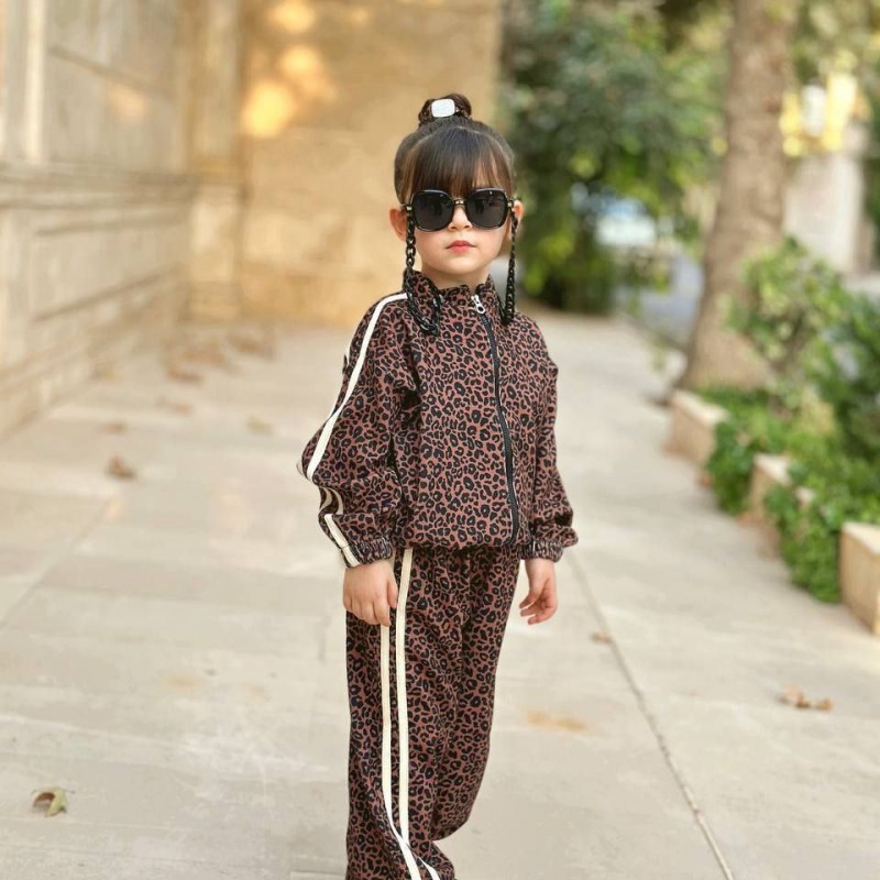 ست سویشرت و شلوار پلنگی