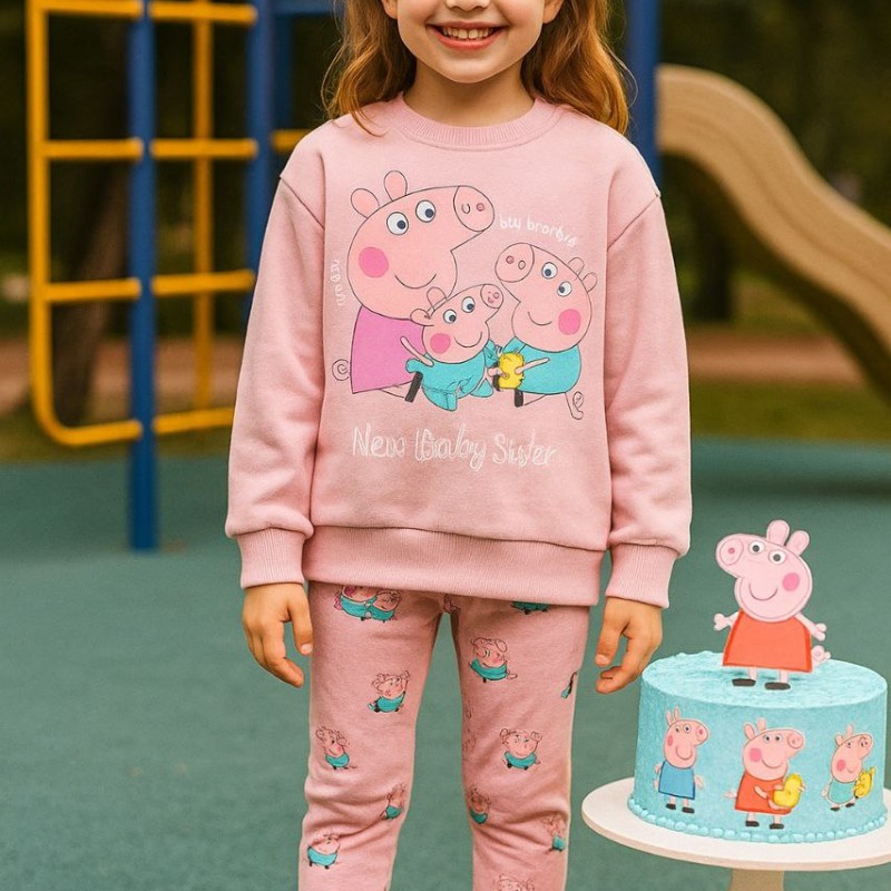 ست پپا پیگ ترک ( شلوار کبریتی )