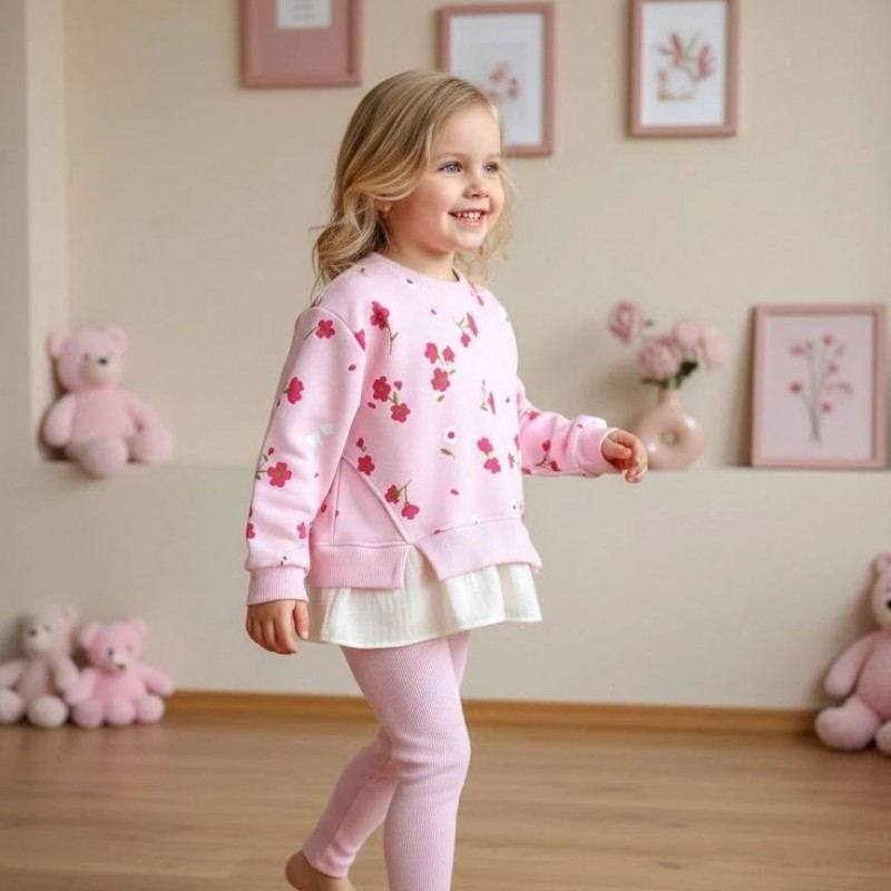 ست بلوز شلوار گل - ترک