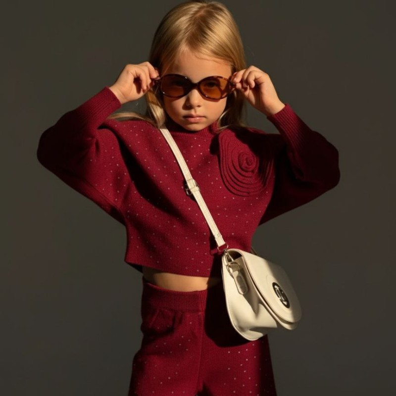 ست دوتیکه بافت ترک زرشکی