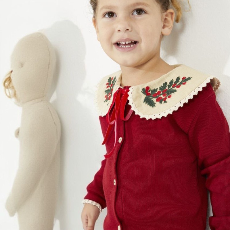 ست بلوز شلوار یقه گلدوزی ترک