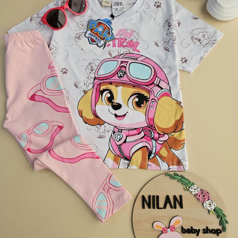 ست آستین کوتاه (بلوز شلوار) اسکای