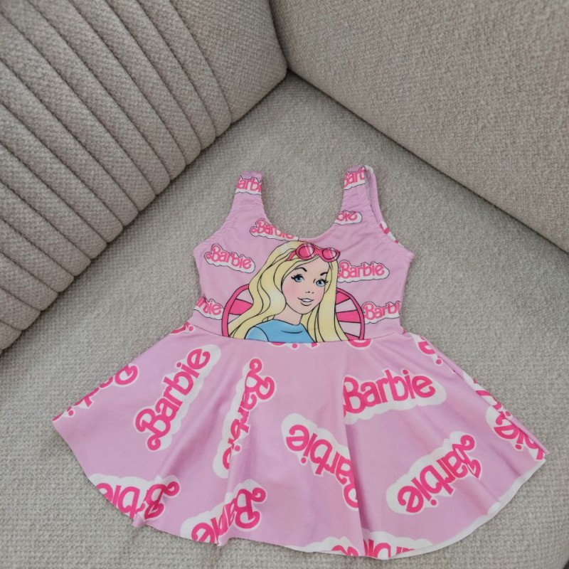 مایو دامنی باربی همرا با کلاه