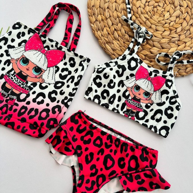 مایو سه تیکه طرح LOL پلنگی