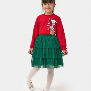 بلوز و دامن میکی کریسمسی