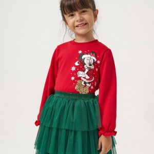 بلوز و دامن میکی کریسمسی