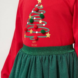 بلوز و دامن میکی کریسمسی