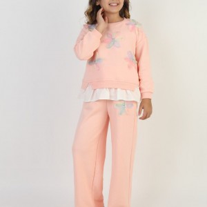 ست بلوز و شلوار شکوفه ترک