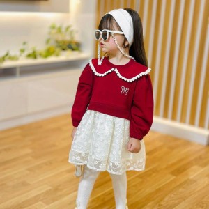 ست یلدایی پیراهن دامن تور