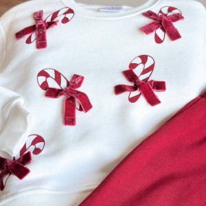 ست بلوز شلوار دمپا کریسمسی