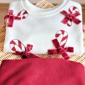 ست بلوز شلوار دمپا کریسمسی