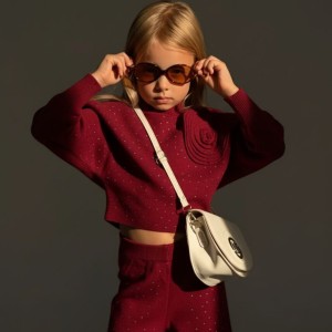 ست دوتیکه بافت ترک زرشکی