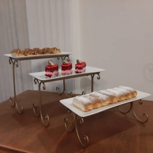 ظرف سرو پلکانی سه تیکه