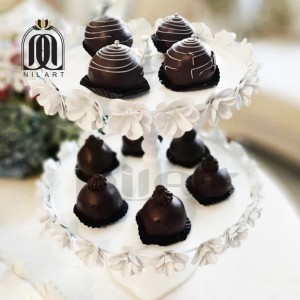 شیرینی خوری دو طبقه دور گلدار