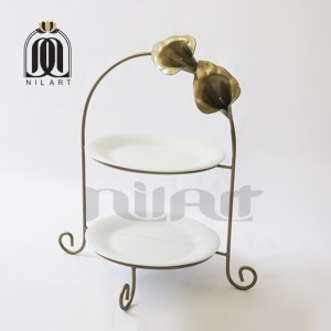 شیرینی خوری گل شیپوری بشقاب چینی