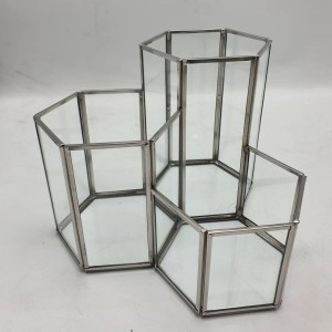 بسته شش عددی تراریوم 6ضلعی 3قلو - جای قلم مو